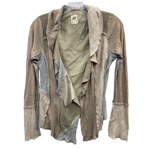 Anthropologie Tiny Patchwork Wrap Cardigan Boho Cottagecore Indie Layered S